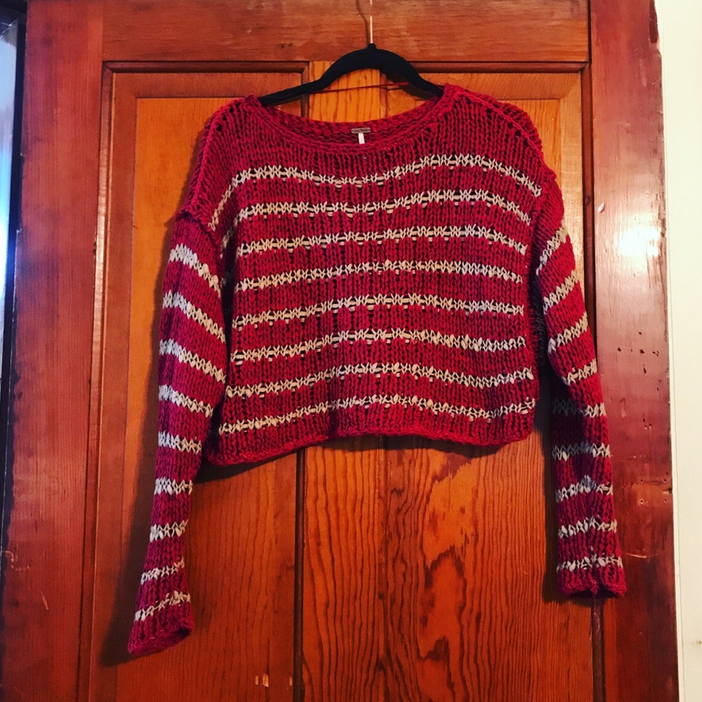 Free People Over and Easy Knit Sweater Size XS